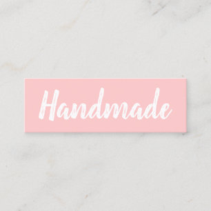 Minitarjeta De Visita Minimalista hecho a mano, moderno y sencillo, rosa