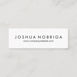 Minitarjeta De Visita Minimalista y simple