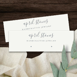 Minitarjeta De Visita Mínimo Guión Pantalla de rotación de color blanco 