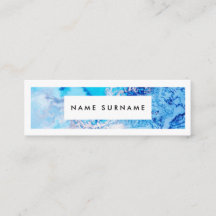 Minitarjeta con color azul mármol