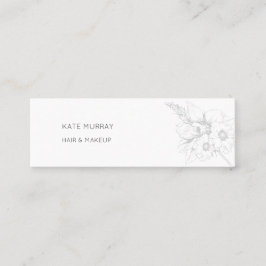 Minitarjeta De Visita Minitarjeta de negocios moderna y de Moda