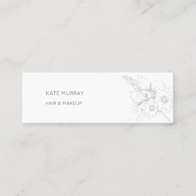 Minitarjeta De Visita Minitarjeta de negocios moderna y de Moda (Anverso)