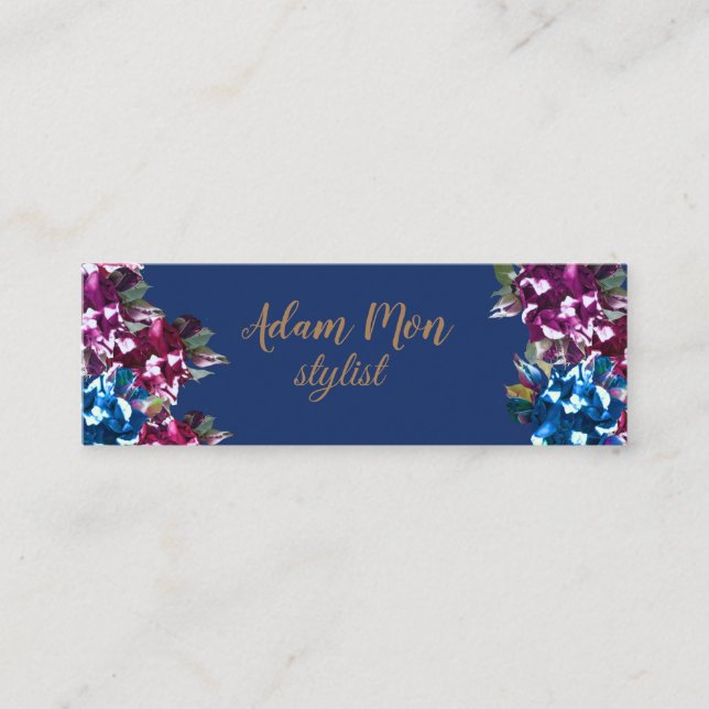 Minitarjeta De Visita Minitarjeta elegante y minimalista (Anverso)