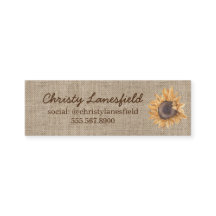 Minitarjeta Rustic Sunflower