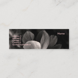 Minitarjeta De Visita Minitarjetas de negocios Anemone 2 Sepia Photograp