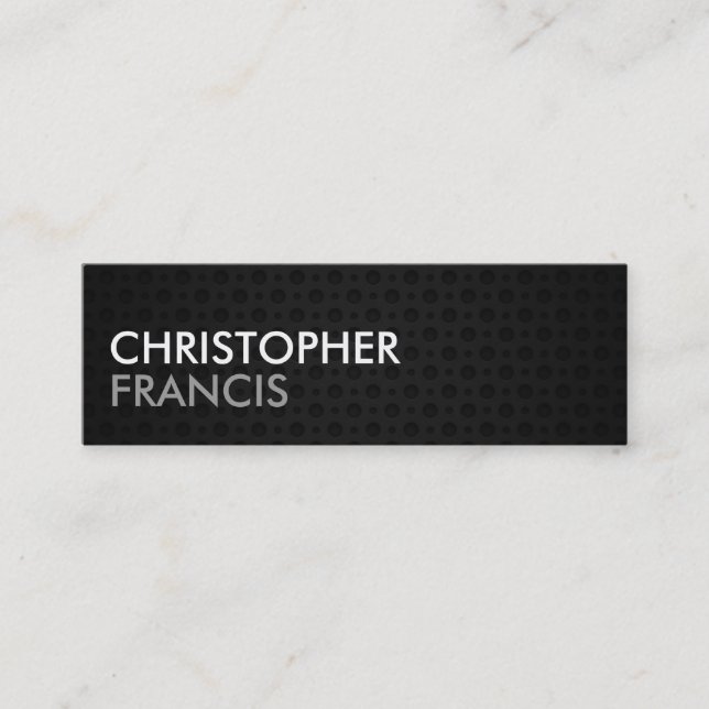 Minitarjeta De Visita Minitarjetas metalizado de dos tonos de tungsteno (Anverso)