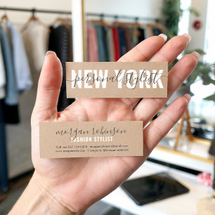 Minitarjeta De Visita Moda marca de escritura de estilo personal kraft m