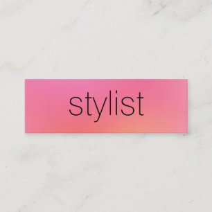 Minitarjeta De Visita Moda minimalista Texto de fondo mezclado