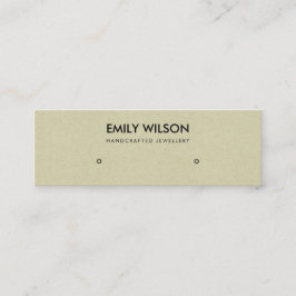 MINITARJETA DE VISITA MODA RÚSTICA SENCILLA ESTUDIO DE  DE BORRADOR CON 