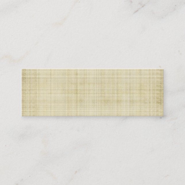 Minitarjeta De Visita Modelo antiguo de la tela (Anverso)