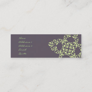 Minitarjeta De Visita Modelo de la berenjena