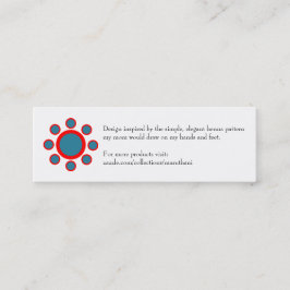 Minitarjeta De Visita modelo elegante simple de la alheña