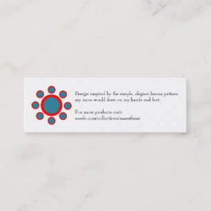 Minitarjeta De Visita modelo elegante simple de la alheña