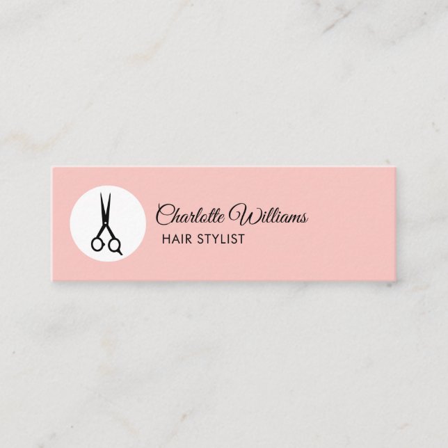 Minitarjeta De Visita Modern Friseur Visitenkarte (Anverso)