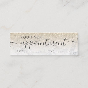 Minitarjeta De Visita Moderna cita con purpurina dorado negro oscuro