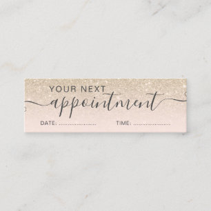 Minitarjeta De Visita Moderna cita con purpurina dorado negro oscuro