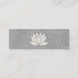 Minitarjeta De Visita Moderna Flor Lotus Gray de Marcado