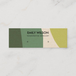 MINITARJETA DE VISITA MODERNA PANTALLA DE ARTE DE ARTE DE BRAFT LIME VER