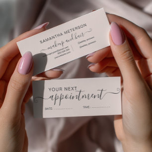 Minitarjeta De Visita Moderna tipografía cita rosa de moda