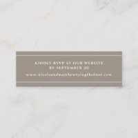 Moderna y elegante página web de arena RSVP \ Tarj