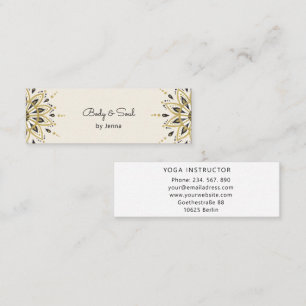 Minitarjeta De Visita Moderno centro de negocios Belli para masajes de y