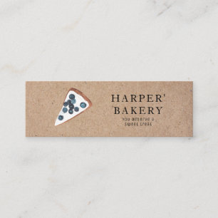 Minitarjeta De Visita Moderno Kraft Sweets Bakery Profesional Business 