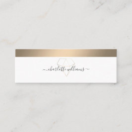 Minitarjeta De Visita Moderno Salón Mínimo De Diamante Visitenkarte Buse