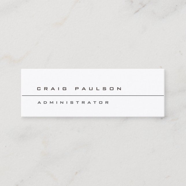 Minitarjeta De Visita Moderno y delgado a la moda (Anverso)