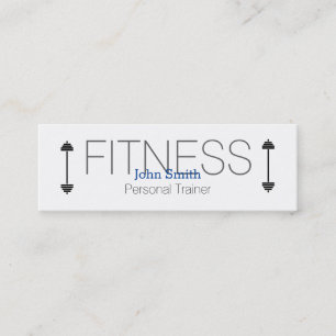 Minitarjeta De Visita Moderno y elegante entrenador personal de fitness