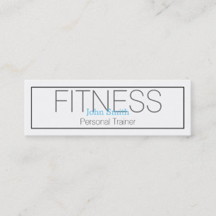 Minitarjeta De Visita Moderno y elegante entrenador personal de fitness