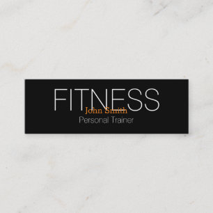 Minitarjeta De Visita Moderno y elegante entrenador personal de fitness