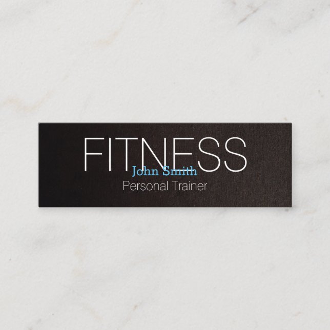 Minitarjeta De Visita Moderno y elegante entrenador personal de fitness  (Anverso)