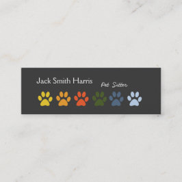 Minitarjeta De Visita Moderno y elegante Mascota Sitter Veterinario