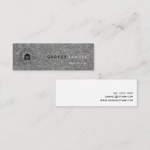 Minitarjeta De Visita Moderno y elegante Personalizado simple logotipo c