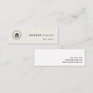 Minitarjeta De Visita Moderno y elegante Personalizado simple logotipo c