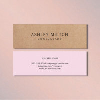 Moderno y elegante Rosa IMPRESO Kraft Paper Consul