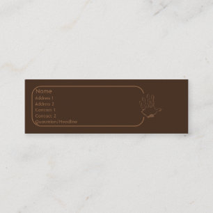 Minitarjeta De Visita Mono - flaco