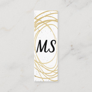 Minitarjeta De Visita Monograma / Expreso