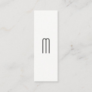 Minitarjeta De Visita Monograma Minimalista moderno