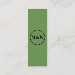 Minitarjeta De Visita Monograma profesional elegante