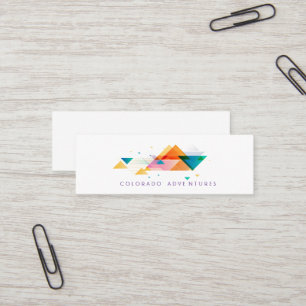 Minitarjeta De Visita Montañas abstractas personalizadas