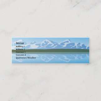 Minitarjeta De Visita Montañas - flacas