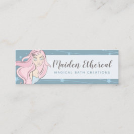 Minitarjeta De Visita Moon de Sirena y Estrellas Misíticas en los medios