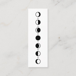 Minitarjeta De Visita MOONPHRASE Guay Fase moderna de la luna vertical