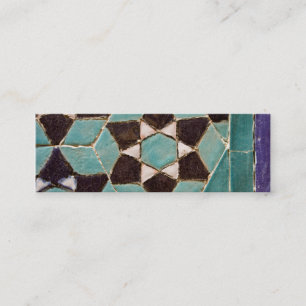 Minitarjeta De Visita Mosaico esmaltado de la teja