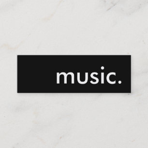 Minitarjeta De Visita música.