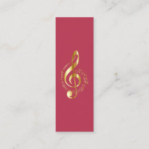 Música Treble Clef Chrome Mini personalizado
