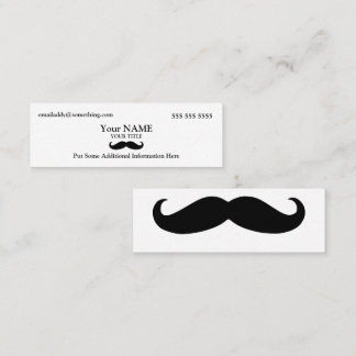Minitarjeta De Visita Mustache Ejecutivo