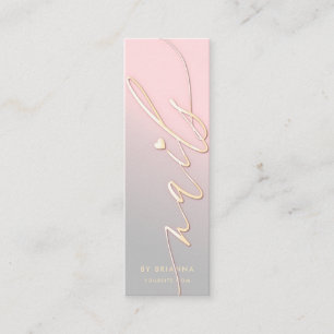 Minitarjeta De Visita Nail Art Beauty Salon Manicure Specialist