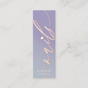 Minitarjeta De Visita Nail Art Beauty Salon Manicure Specialist